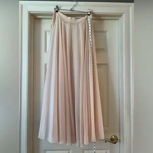Gorgeous blush pleated skirt
